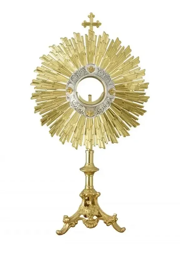 Ostensório dourado